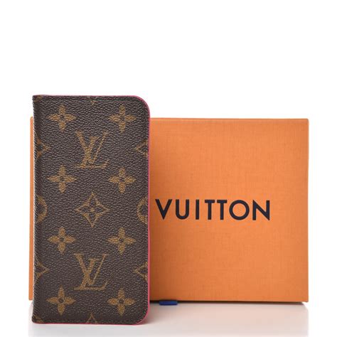 louis vuitton iphone x folio replica